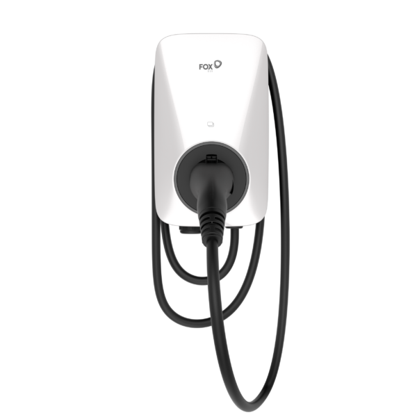 FOXESS EV Charger A Series White 22kW Plug 6m Cables 3Phase w/Bluetooth+RFID+WIFI+OCPP 1.6+LAN